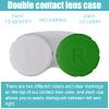 Lasiyanor 12PCS Colorful Contact Lens Case, Contact Lens Immersion Kit, Leak-Proof Packaging, Suitable for Outdoor Mini Contact Lens Case Screw Top view 3