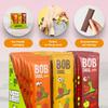 BOB SNAIL Healthy Fruit Snacks for Kids and Adults  30 Fruit Leather Snacks with Persimmon, Pear-Pineapple,Cherry  Vegan Low-Carb Variety Pack Strips for Kids  Sugar Free Jerky Bars view 4