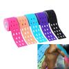 6PCS 5M x 5cm Kinesiology Muscles Sports Care Elastic Physio Roll Punch Therapeutic Tape Adhesive Bandage (Color : B Skin) view 2