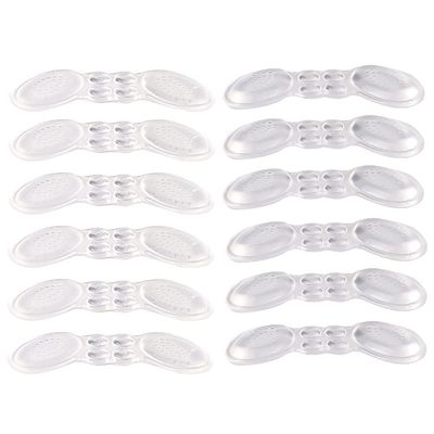 Beaupretty 6pairs Transparent High Heel Cushions Heel Pads for Women Wear-Resistant Shoe Inserts for Flats and Work Shoes Butterfly Style Thin Thick
