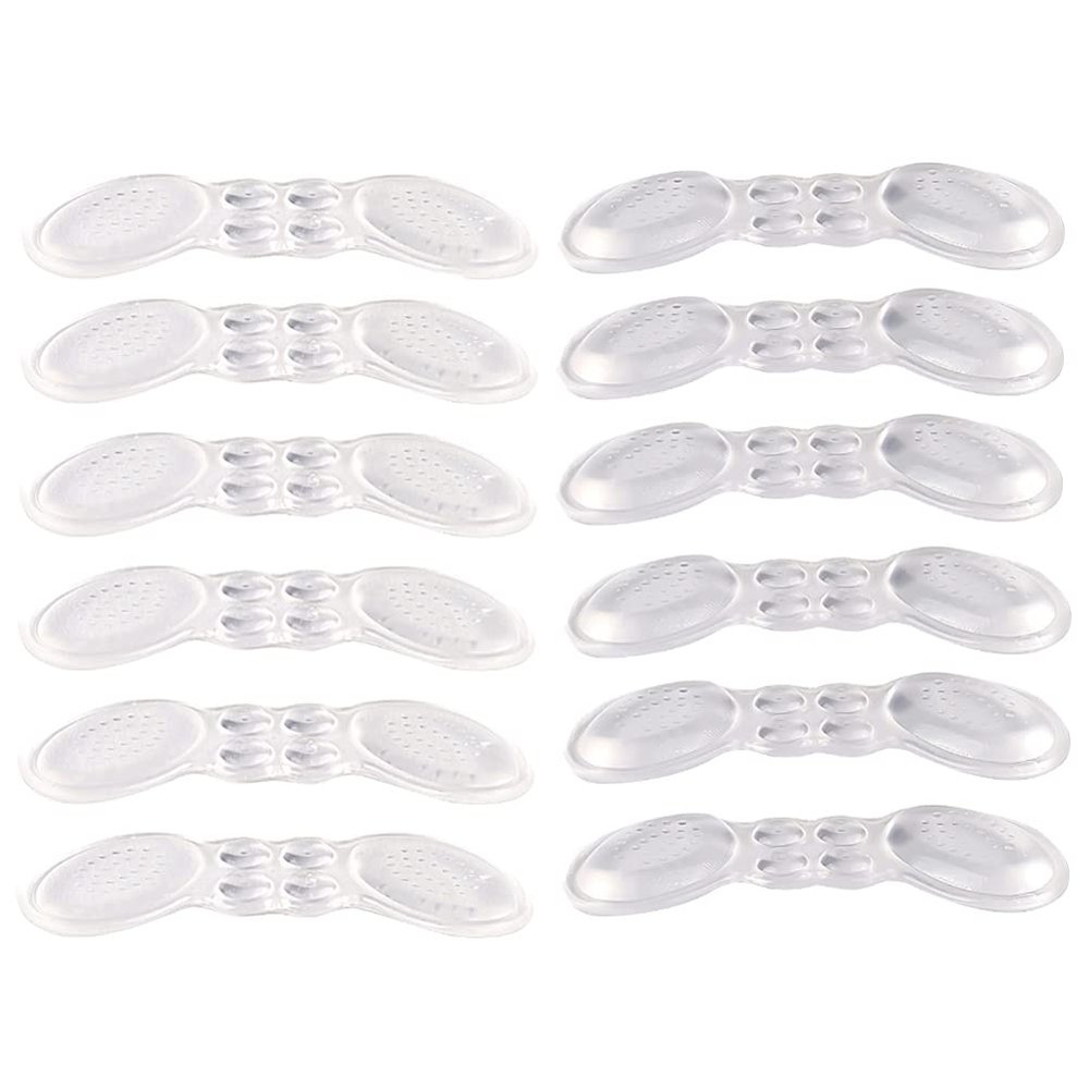 Beaupretty 6pairs Transparent High Heel Cushions Heel Pads for Women Wear-Resistant Shoe Inserts for Flats and Work Shoes Butterfly Style Thin Thick
