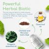 Herbal Biotic, Immune Support Vitamins, Natural Immune System Booster for Adults, Immune Support Supplement Enriched with Cats Claw for Probiotic Balance, Digestive Health, 120 Vegan Capsules view 3