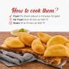 DELE FOOD White Cheese Empanadas, 3 oz (8 Units)  Gluten-Free Frozen Appetizer with Cornmeal Dough and Cheese  Pre-Cooked and Ready to Heat in Oven or Air Fryer  Perfect Snack or Party Food view 3