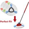 3 Pack Mop Replacement Heads Compatible with Spin Mop, Microfiber Spin Mop Refills, Easy Cleaning Mop Head Replacement view 2