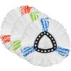 3 Pack Mop Replacement Heads Compatible with Spin Mop, Microfiber Spin Mop Refills, Easy Cleaning Mop Head Replacement view 3