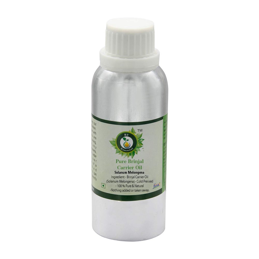 Brinjal Oil | Solanum Melongena | Moisturizes Skin | for Radiant Skin | Fights Acne | Anti-Aging | for Hair | Strengthens Hair | 100% Pure Natural | Cold Pressed | 630ml | 21oz by R V Essential