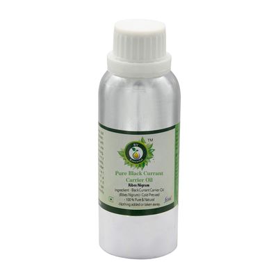 Black Currant Oil | Ribes Nigrum | Moisturizes Skin | Anti-Aging | for Face | for Body | for Eyes | for Hair | for Hair Growth | 100% Pure Natural | Cold Pressed | 630ml | 21oz by R V Essential