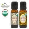 US Organic 100% Pure Myrrh, Frankincense Essential Oil Combo Pack - Directly sourced from The Horn of Africa - USDA Certified Organic - Use Topically or in Diffuser (10 ml Combo) view 4