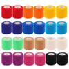 24 Pack Self Adherent Cohesive Wrap Bandages 2 Inches X 5 Yards, First Aid Tape, Elastic Self Adhesive Tape, Athletic, Sports wrap Tape, Bandage Wrap for Sports, Wrist, Ankle (Rainbow Color) view 1