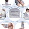 SuzziPad Microwavable Heating Pads for Neck and Shoulder Back Discomfort, 7x16 Fatigue Soothing Heated Pad Microwave, Moist Hot Packs, Unscented Heat Pack for Aches, Sore Muscle, Gray view 4