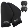 Relief Genius Hand Ice Pack  Cold Therapy for Hands - Ice Gloves for Chemo, Neuropathy, Arthritis, Injuries and Working Hands  Includes 2 Mittens and 4 Reusable and Flexible Gel Ice Packs S/M Black view 1