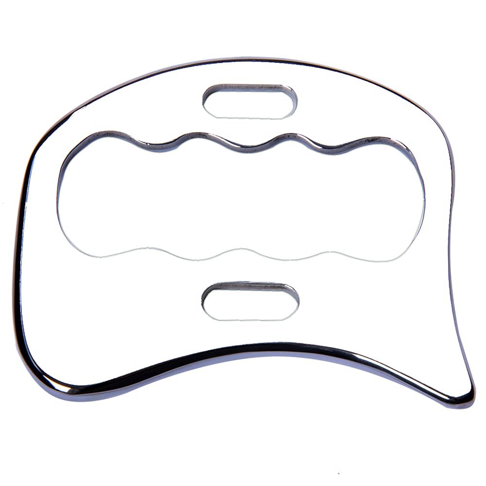 FeelFree Sport Stainless Steel Gua Sha Scraping Massage Tool-Muscle Scraper - Soft Tissue Mobilization,Physical Therapy for Back, Legs, Arms