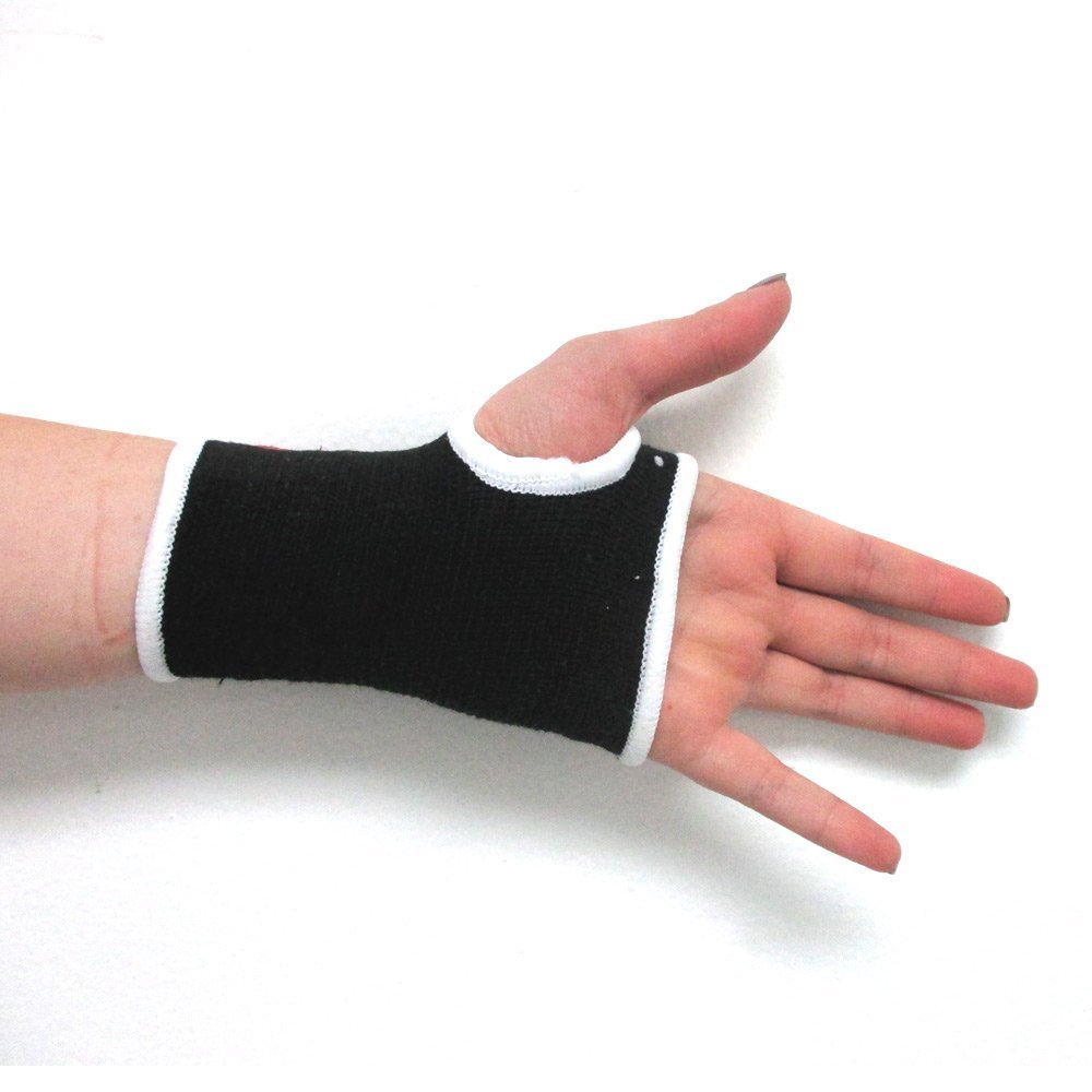 2Pc Palm Hand Wrist Support Brace Thumb Wrap Elastic Pain Relief Sports One Size