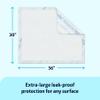 Medline Ultrasorbs Drypads with SlipResist Technology, 30" x 36", 5 Count, Super Absorbent Disposable Bed Pads, Incontinence Bed Pads, Adult Bed Pads, 10x More Absorbent, Chucks For Adults, Elderly view 2