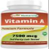 Best Naturals Vitamin A 25000 IU (7500 mcg), Non-GMO Formula Supports Healthy Vision & Immune System and Healthy Growth & Reproduction, 180 Softgels (180 Count (Pack of 1)) view 1