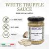 Alba White Truffle Sauce - Gourmet Truffle Pasta Sauce Made with Mushrooms & White Truffles Foraged in Italy, All Natural Vegan Italian Food Products from Italy, Non-GMO - Ori di Langa - 4.59 oz view 2