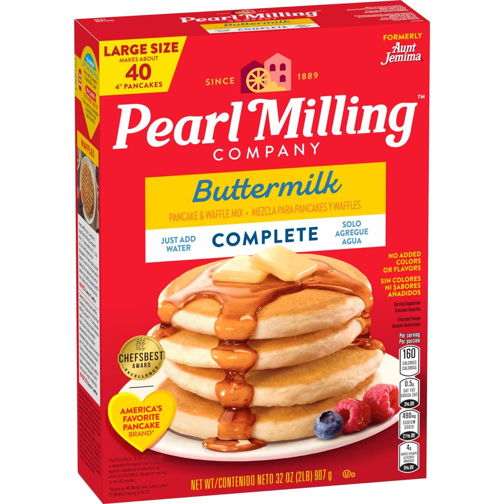 Pearl Milling Company Buttermilk Complete Pancake & Waffle Mix, 2lb Box, Packaging May Vary