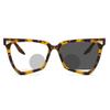 bullabulling Hollow Cat Eye Bifocal Reading Glasses, Photochromic Gray Sunglasses, 0.00/+2.50 Magnification for Women (tortoise, 2.25) view 2