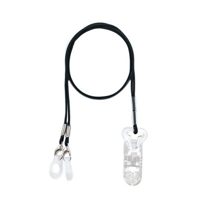 Clips Otoclip for Adults and Kids with 7mm 9mm 11mm Silicone Loops for BTE Hearing Aids - Anti Lost Lanyard Cord and Carry Case (Black)
