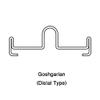 J&J Ortho Orthodontic Palatal Arch (5/pk) (Goshgarian (Distal), 49mm) view 3