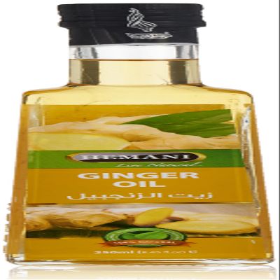 Hemani Ginger Oil 250ml - Pure & Natural, Premium Quality, Aromatic, Therapeutic Grade, for Aromatherapy, Massage & Skincare, Daily Use, Refreshing, Essential Bliss