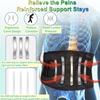 Back Brace Support Belt for Men Women Lower Back Pain Relief for Herniated Disc, Sciatica, Scoliosis Back Brace Lumbar Support Belt for Posture Corrector (Black, X-Large) view 3