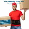 Back Brace Support Belt for Men Women Lower Back Pain Relief for Herniated Disc, Sciatica, Scoliosis Back Brace Lumbar Support Belt for Posture Corrector (Black, X-Large) view 4
