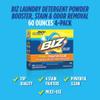 Biz Laundry Detergent Powder Booster, Stain & Odor Removal - 4-Pack, 60 Ounce Boxes view 3