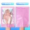 100 Pieces Smell Proof Mylar Bags- Resealable Holographic Packaging Pouch Bag with Clear Window for Food Storage Eyelash Jewelry Electronics Storage (Pink, 2.8 x 4 Inch) view 3