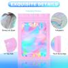 100 Pieces Smell Proof Mylar Bags- Resealable Holographic Packaging Pouch Bag with Clear Window for Food Storage Eyelash Jewelry Electronics Storage (Pink, 2.8 x 4 Inch) view 4