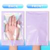 100 Pieces Smell Proof Mylar Bags- Resealable Holographic Packaging Pouch Bag with Clear Window for Food Storage Eyelash Jewelry Electronics Storage (Purple, 4 x 6 Inch) view 3