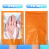 100 Pack Smell Proof Bags- Resealable Mylar Holographic Packaging Pouch Bag with Clear Window for Food Storage Eyelash Jewelry Electronics Storage (Orange, 3.5 x 4.7 Inch) view 3
