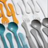 KNORK Eco 12 Piece (Fork, Knife, Spoon) Plant Based Bamboo Cutlery Reusable Flatware Set view 2