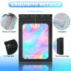 100 Pieces Smell Proof Mylar Bags- Resealable Holographic Packaging Pouch Bag with Clear Window for Food Storage Eyelash Jewelry Electronics Storage (Black, 5.5 x 7.8 Inch) view 4