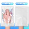 100 Pieces Smell Proof Mylar Bags- Resealable Holographic Packaging Pouch Bag with Clear Window for Food Storage Eyelash Jewelry Electronics Storage (White, 2.8 x 4 Inch) view 3
