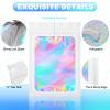 100 Pieces Smell Proof Mylar Bags- Resealable Holographic Packaging Pouch Bag with Clear Window for Food Storage Eyelash Jewelry Electronics Storage (White, 2.8 x 4 Inch) view 4