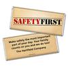 25ct Safety Giveaways Personalized Candy Wrappers for Chocolate Bars (25 Pack) - Safety First view 1