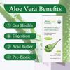 AloeCure USDA Organic Aloe Vera Juice Made Within 12 Hrs of Harvest - Pure Aloe Juice Natural Digestive Supplement to Support Digestion, Immune System and Balanced Stomach Acidity, 18 x 500ml Bottles view 2