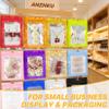 ANZNKU 100 Pcs Golden Mylar Bags, Resealable Smell Proof Bag Foil Pouches view 3