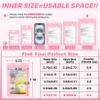 100 Pcs Pink Resealable Mylar Bags with Frosted Clear Window Packaging Bags Foil Pouch Zipper Bag for Food Self Sealing Storage Supplies 4.72x7.1 inches view 2