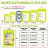100 Pieces Resealable Mylar Bags with Zipper and Frosted Clear Window Smell Proof Packaging Bags Foil Pouch Zipper Bag for Food Self Sealing Storage Supplies (Green, 4.72x7.1 inches) view 2