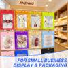 100 Pack Smell Proof Bags, Resealable Packaging Bags Mylar Bag with Frosted Clear Window, Sealed Pouches Foil Pouch Smell Proof Zipper Pouches for Food Storage (Blue, 4.13 x 5.91 Inches) view 4