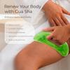 Scienlodic Body Gua Sha Massage Tool with Handle, Larger Guasha Tool for Back Neck Face Leg Massage, Lymphatic Drainage, Cellulite Remove view 4