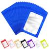 ANZNKU 100 Pcs Blue Mylar Bags, Resealable Smell Proof Small Foil Pouches view 1
