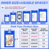 ANZNKU 100 Pcs Blue Mylar Bags, Resealable Smell Proof Small Foil Pouches view 2