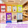 100 Pack Smell Proof Bags, Resealable Packaging Mylar Bags, Heat Seal Bag with Clear Window, Sealed Bag Foil Pouch Smell Proof Zipper Pouch for Food Storage (Purple, 4.13 x 5.91 Inches) view 3