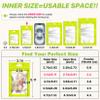 ANZNKU 100 Pcs Green Mylar Bags, Resealable Smell Proof Small Foil Pouches view 2
