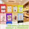 ANZNKU 100 Pcs Green Mylar Bags, Resealable Smell Proof Small Foil Pouches view 4