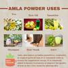 Spicy Organic Amla Powder- 16 oz (454g) Amalaki, USDA Organic, Non-GMO | 100% Raw and Natural - Lab Tested for Purity | Indian Gooseberry Powder | Resealable Zip Lock Pouch view 4