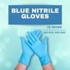 PackagingSuppliesByMail PSBM Industrial Nitrile Extra Thick Disposable Gloves, 1000 Pack, Size Small, Blue, Textured Fingertips, Latex Free & Powder Free Multi-Use Gloves view 2